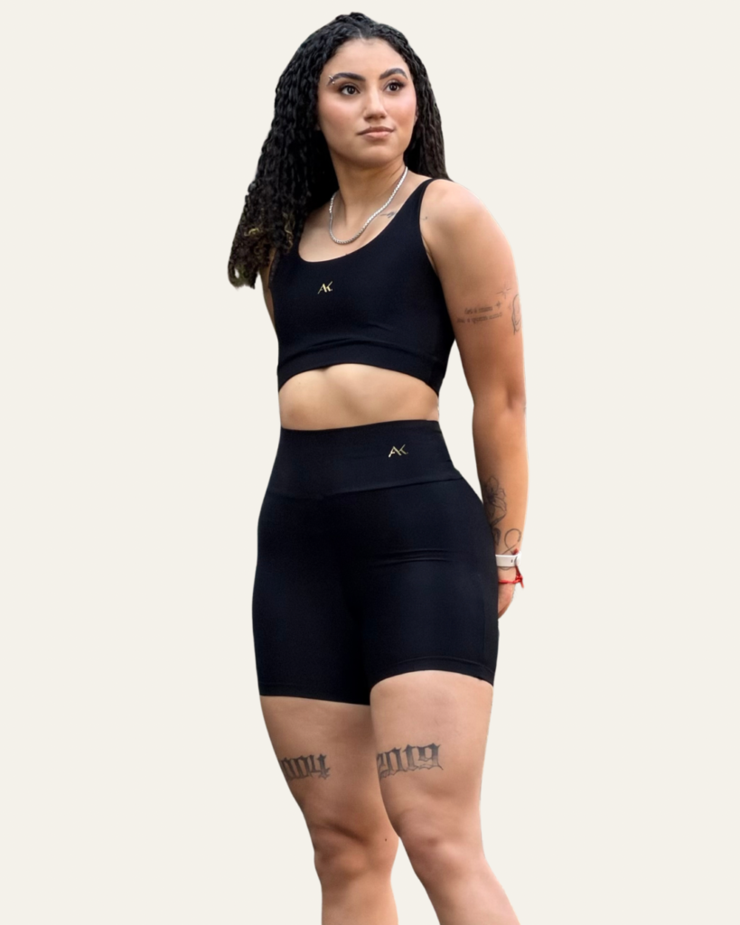 Conjunto Short canelado Aline